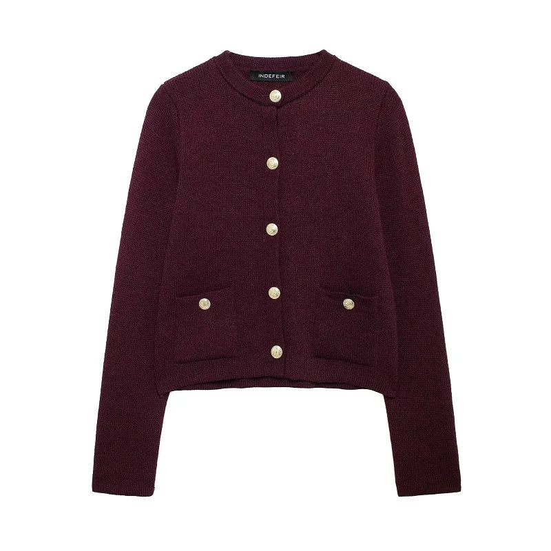 Enith Knit Cropped Cardigans