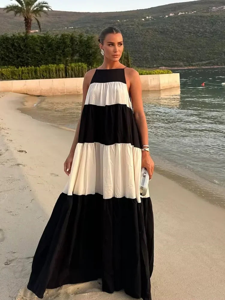 A-line Long  Loose Dress