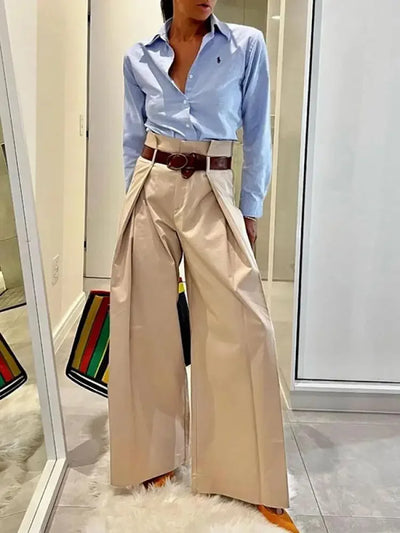 Lila High Waist Wide Leg Pants