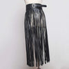 Carla  Pu Leather Long Tassel Belt