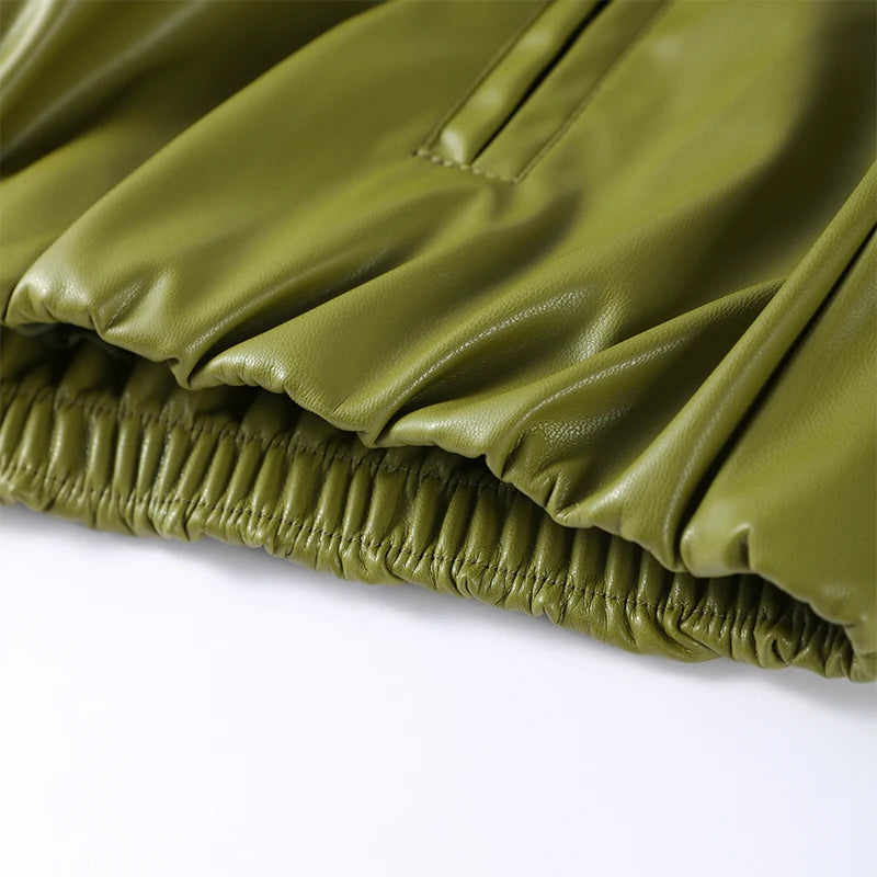 Leather Skirts Jackets Suit