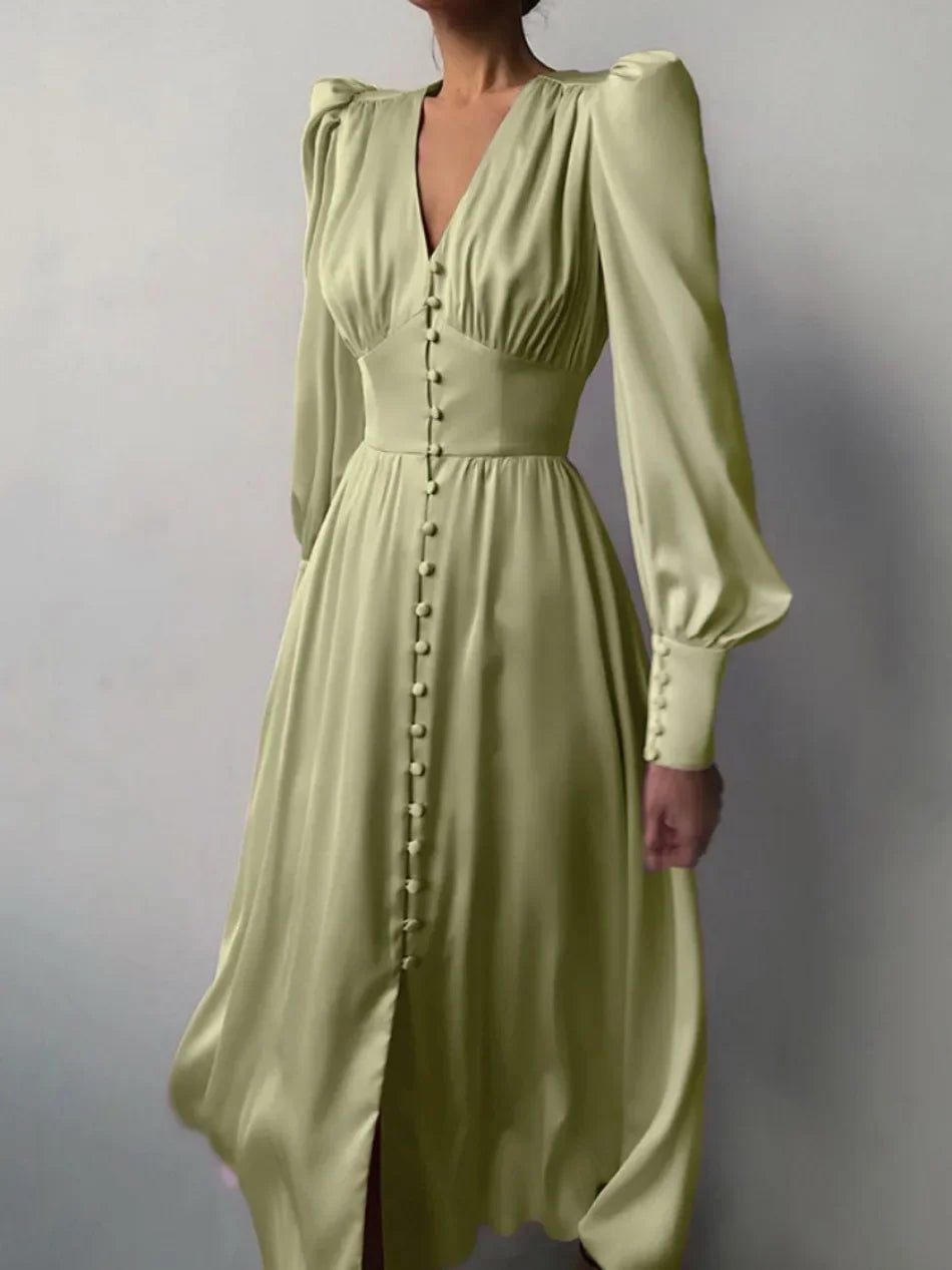 Khalesia Single Breasted  Dress