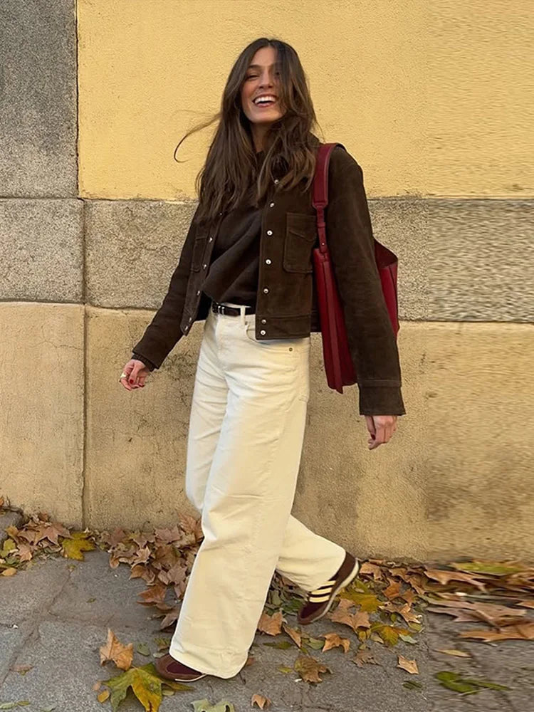 Retro Brown Suede Jackets