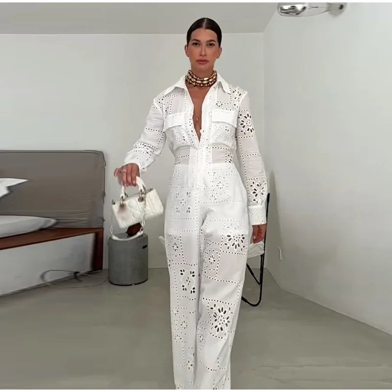 Eyelet  Jumpsuit