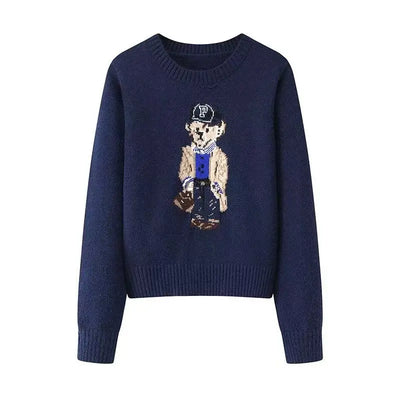 Bear Print Sweater