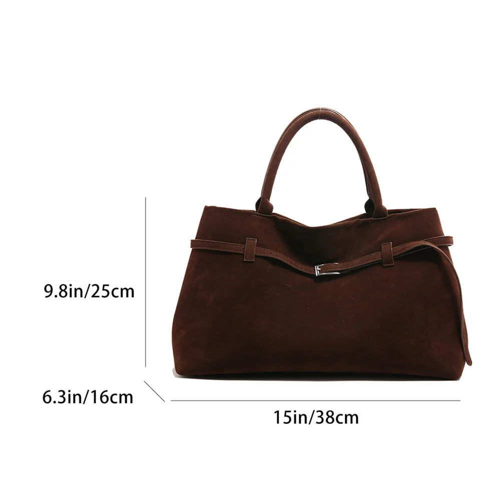 Suede Handbag