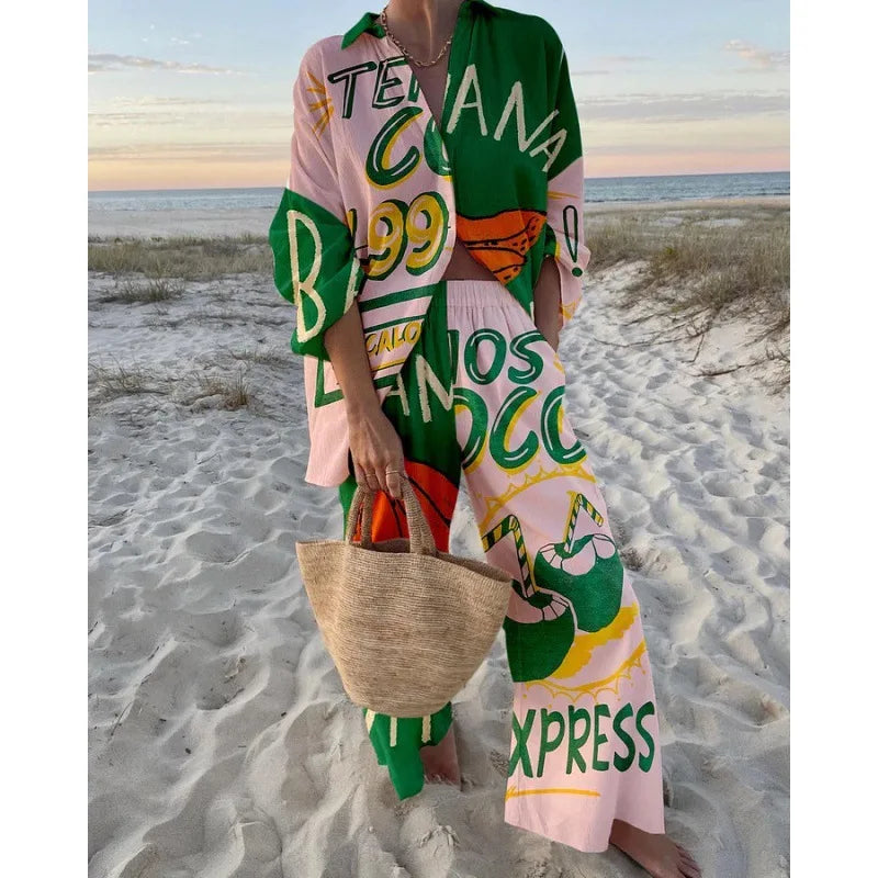 Alan Print Two Piece Set