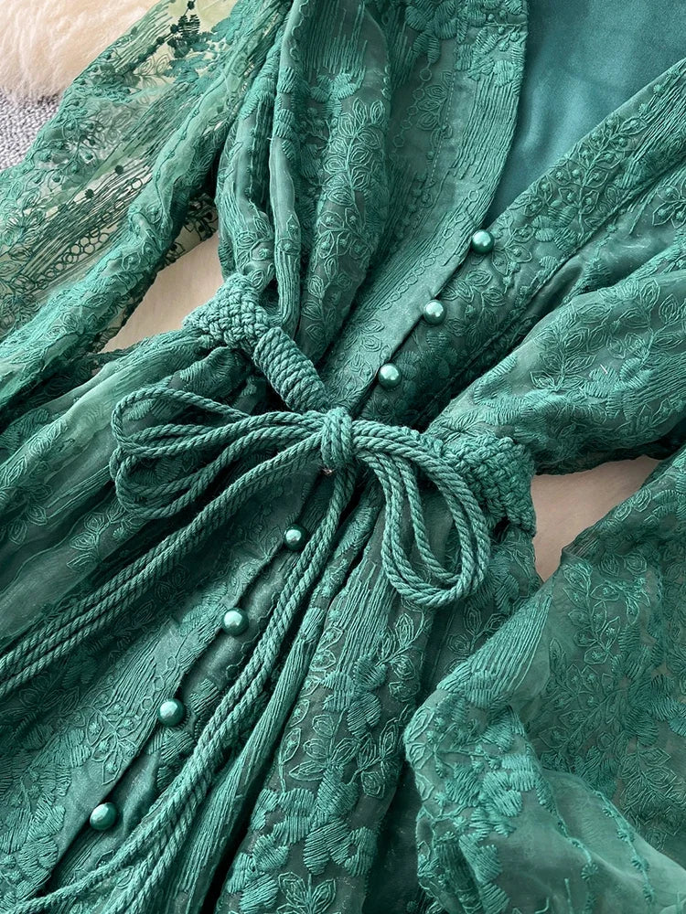 French  Embroidery Dress