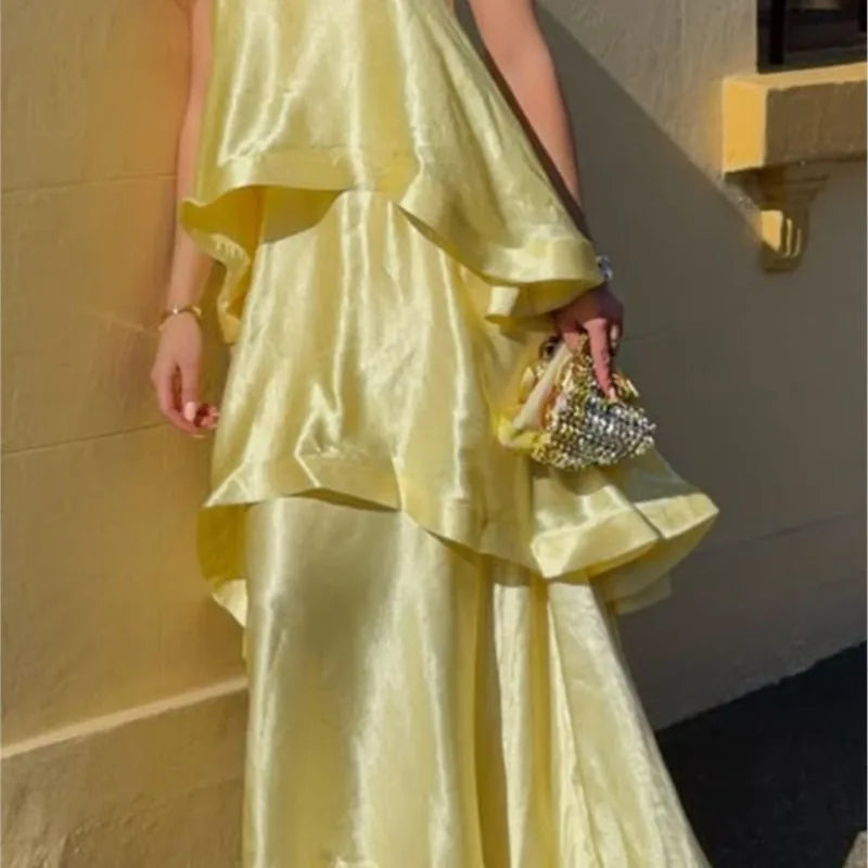 Dana Ruffled Strapless Dress