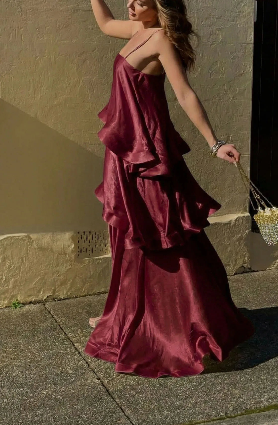 Dana Ruffled Strapless Dress