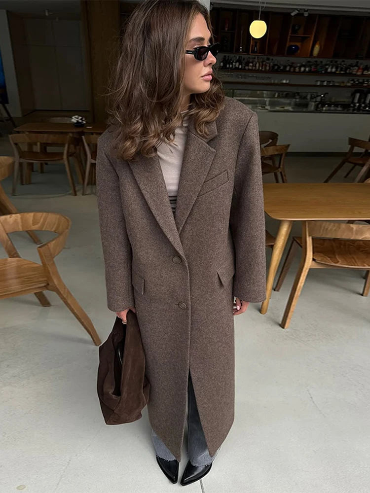 Ausra Woolen Long Coats