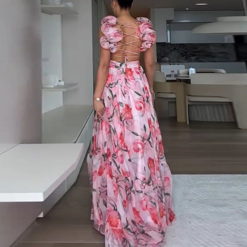 Marianella Sleeveless Backless Dress