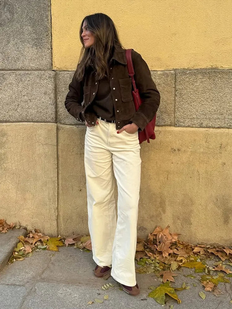 Retro Brown Suede Jackets