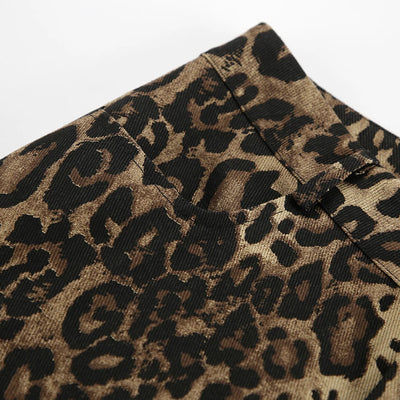 Leopard Print Jogger Pants