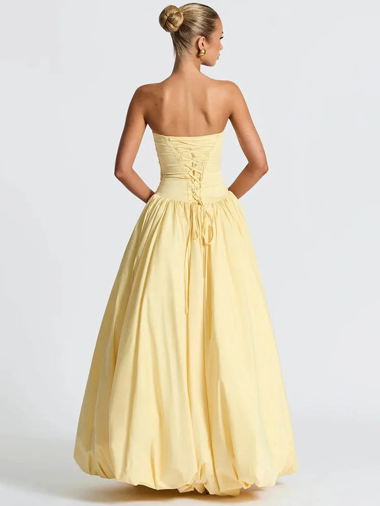 Julian Off-shoulder Strapless Maxi Dress