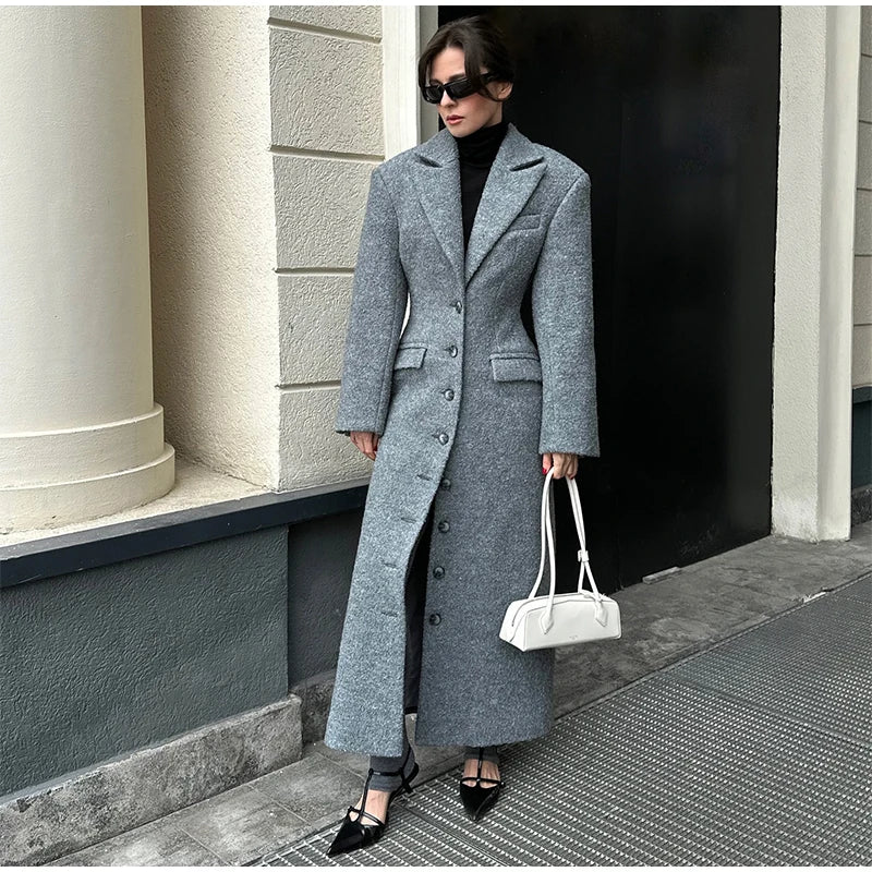 Ausra Woolen Long Coats
