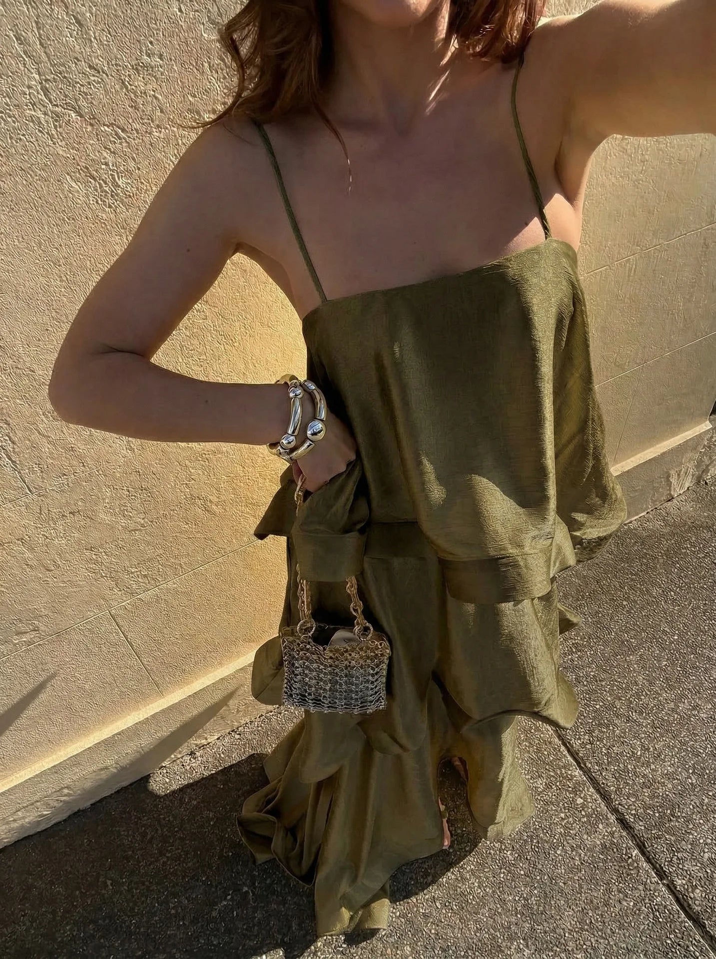 Dana Ruffled Strapless Dress