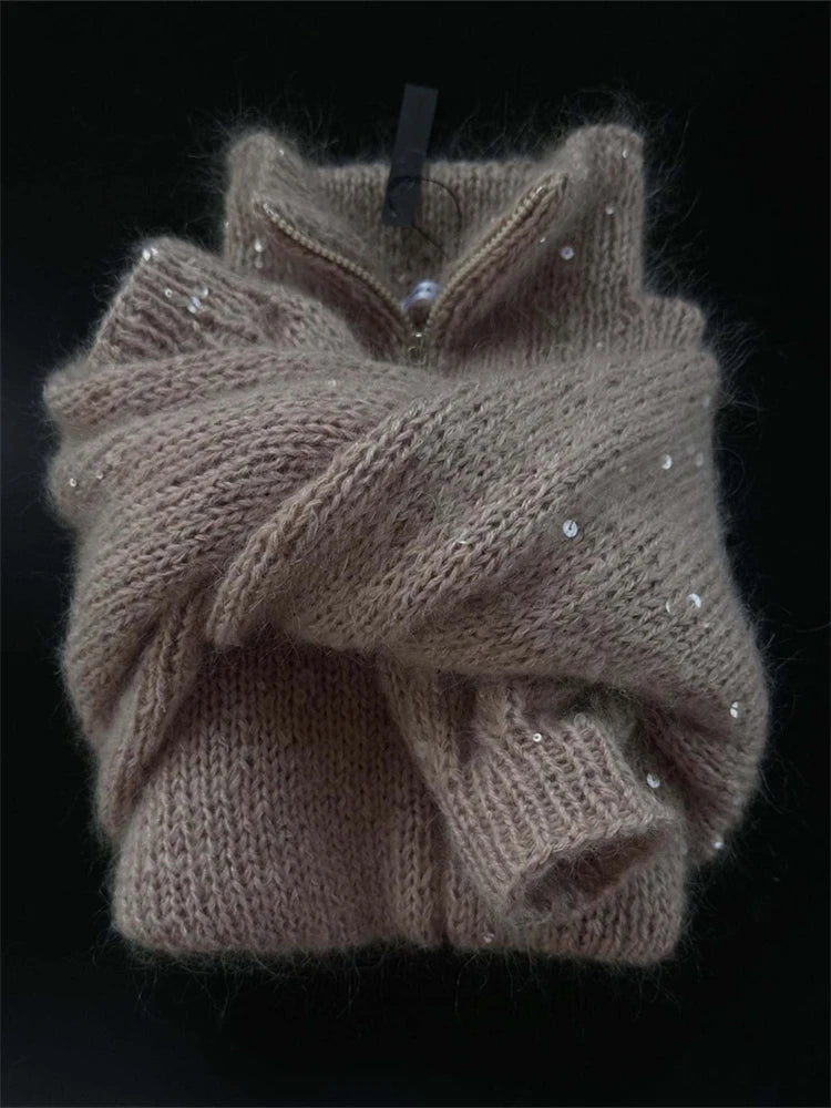 Sequin Knitted Cardigan