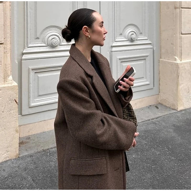 Ausra Woolen Long Coats