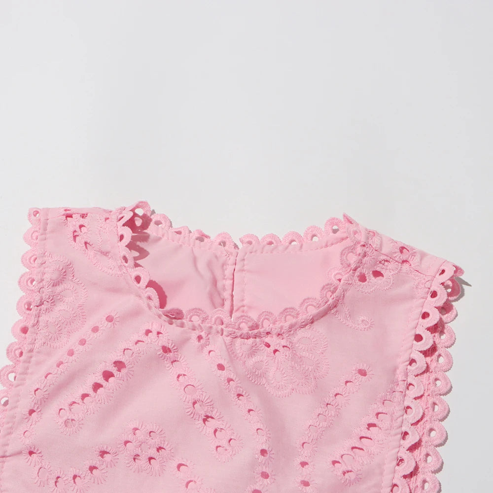 Embroidered Two Piece Set