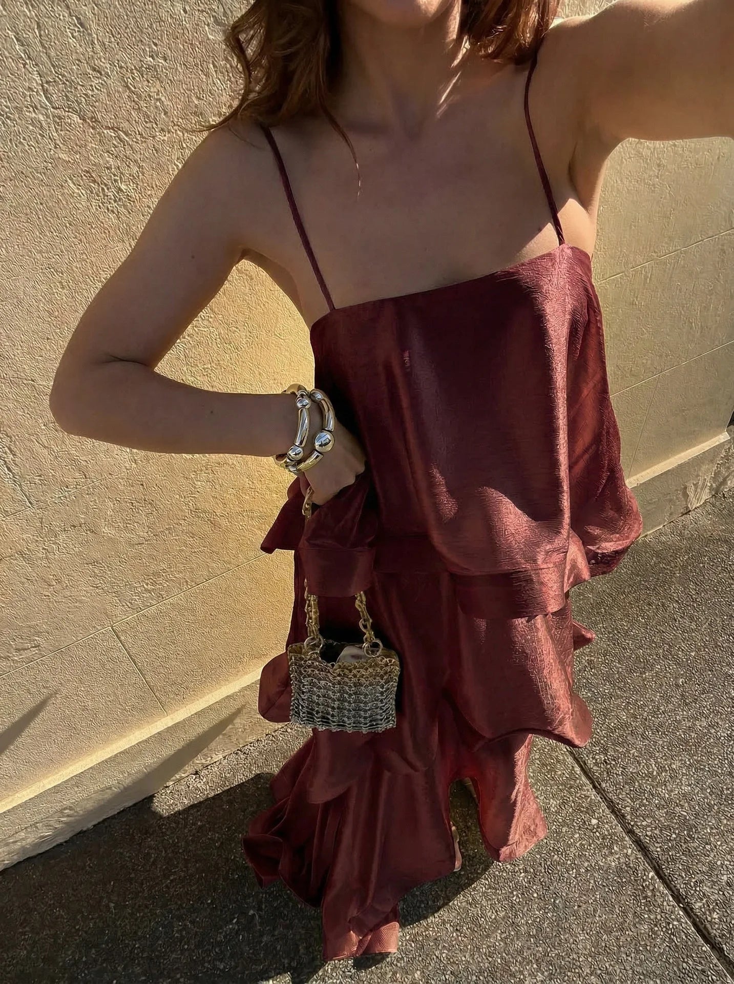 Dana Ruffled Strapless Dress