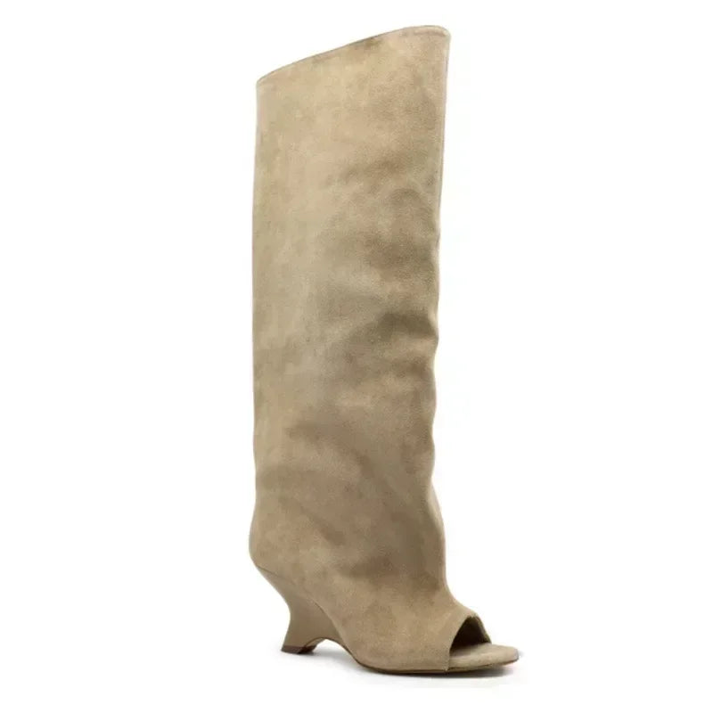 Peep Toe  Boots
