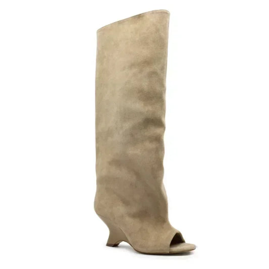 Peep Toe  Boots