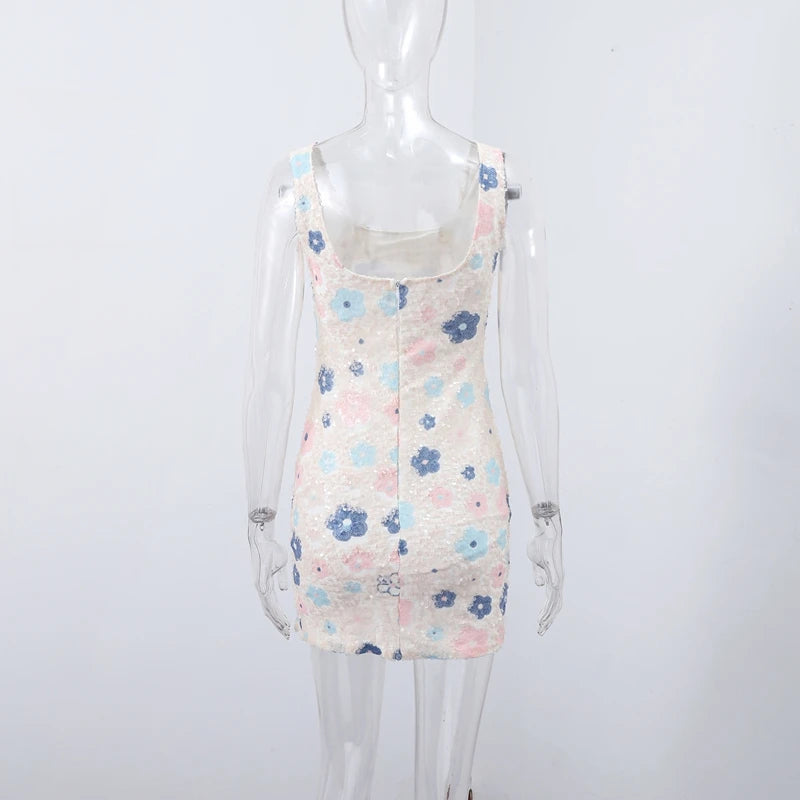 Sexy Sequined  Short Dress