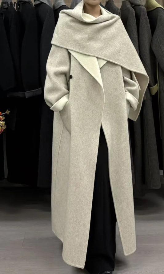 Lana Double Sided Wool Coat+Shawl