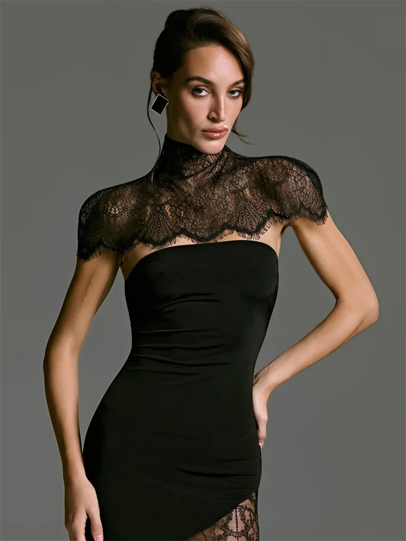 Ursula Lace Backless Mini Dress