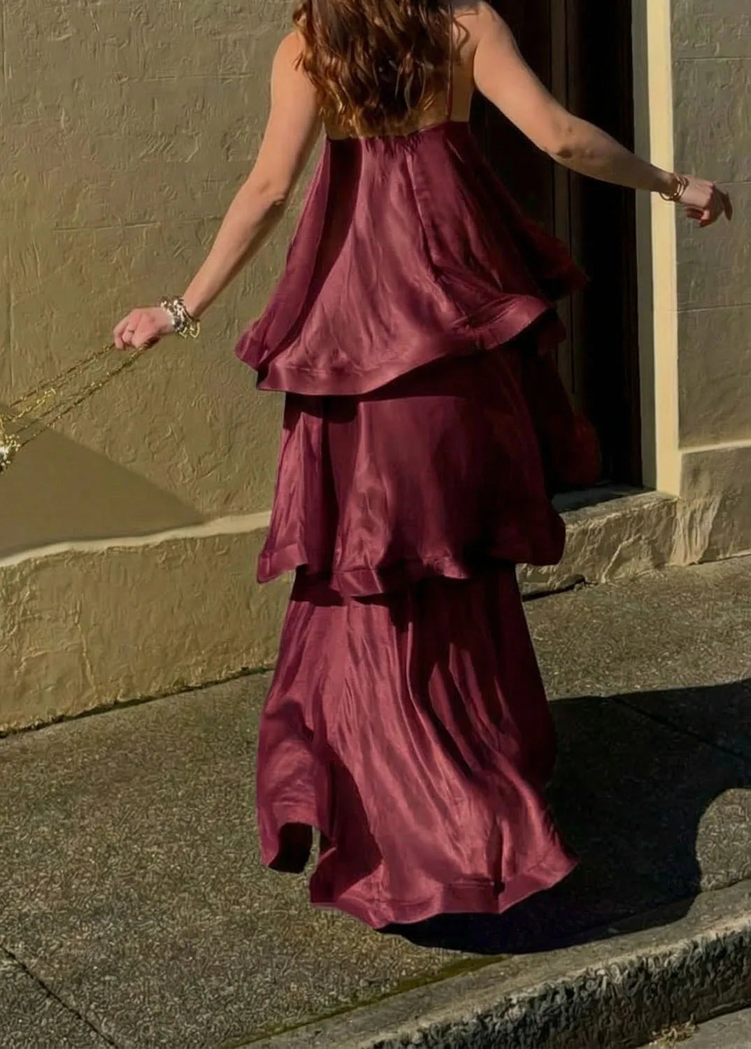 Dana Ruffled Strapless Dress