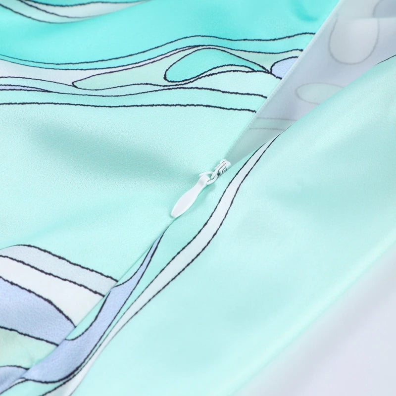 Punta Cana Satin  Skirt Suits