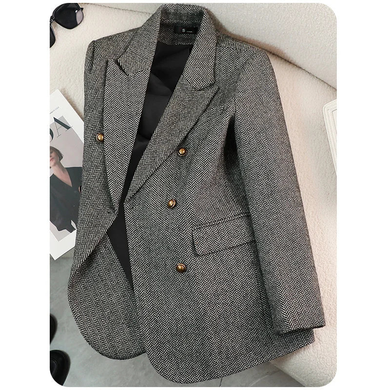 Shae Double-Breasted Blazer