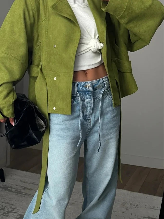 Suede Streetwear Jacket