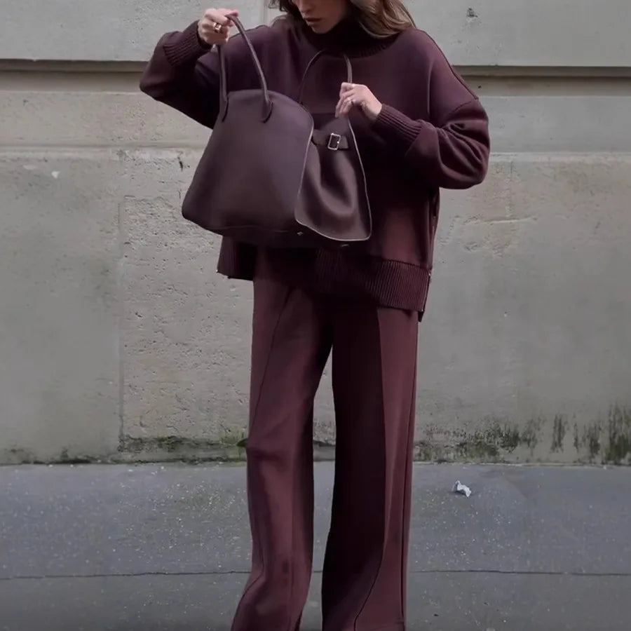 Casual Hoodie And Loose Pants