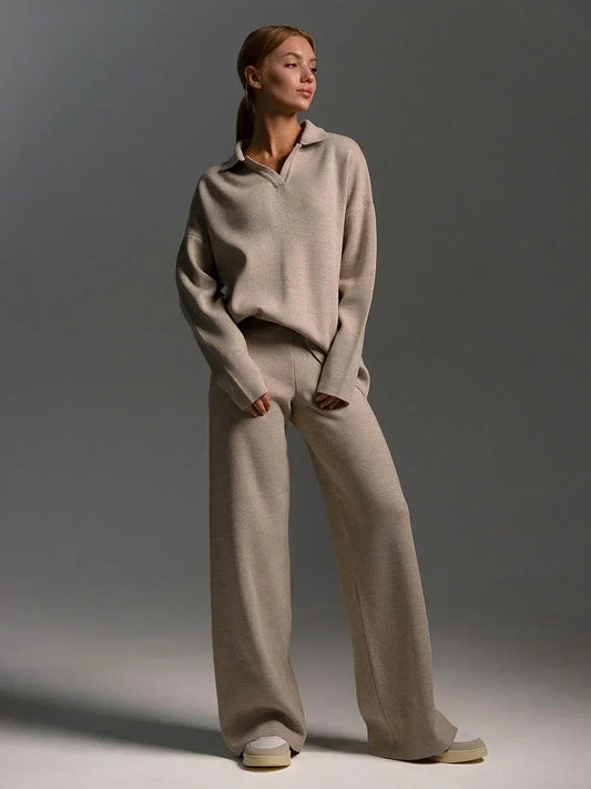 Daria Thick Knitted Suit