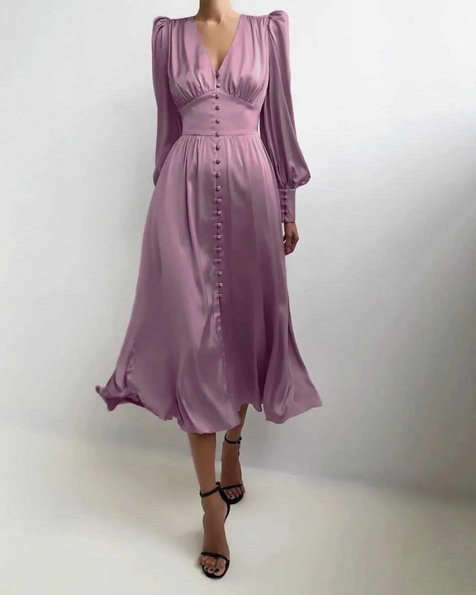 Khalesia Single Breasted  Dress