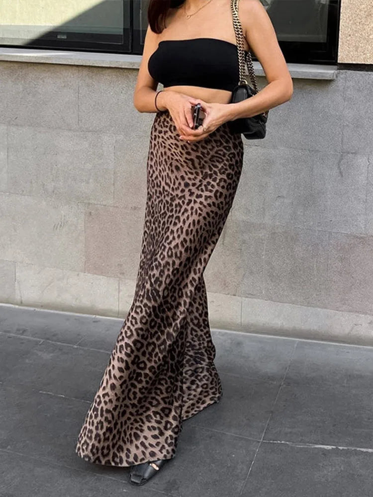 Keira Leopard Print Skirt