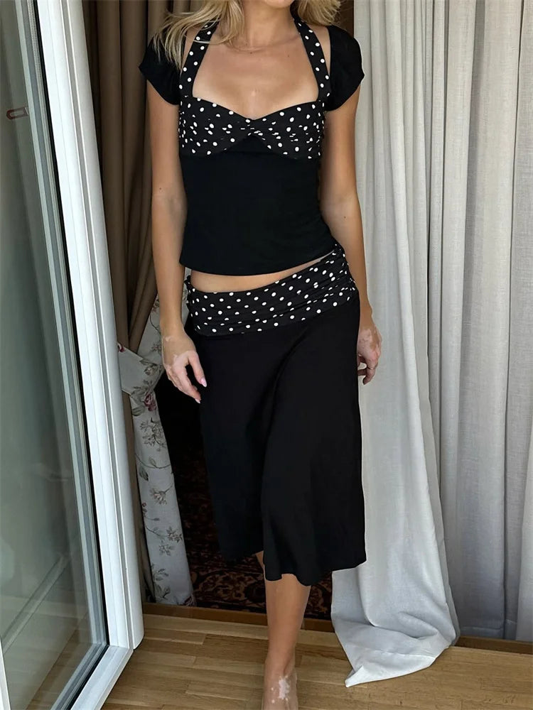 Polka Skirt Sets
