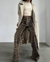 Leopard Print Jogger Pants