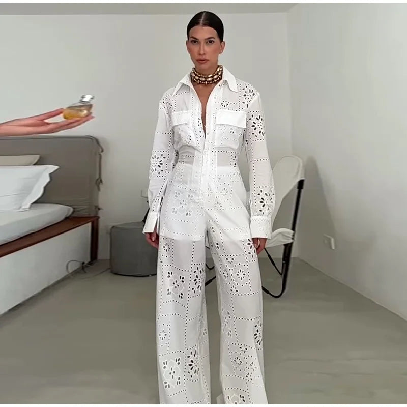 Eyelet  Jumpsuit