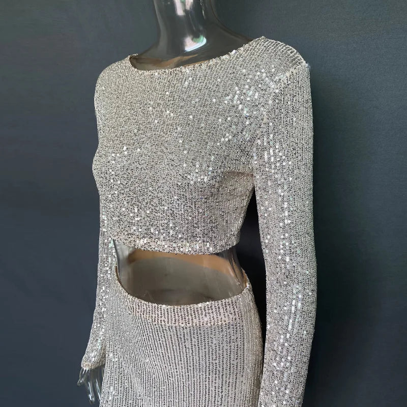 MARICIA Sequin Skirt