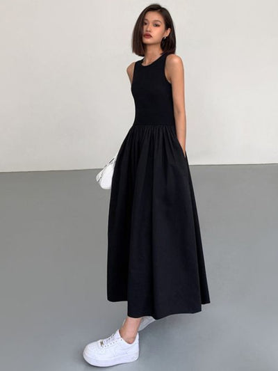 J'ador Black Ankle-length Dress