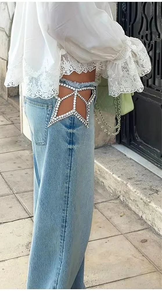 Star Denim Pants