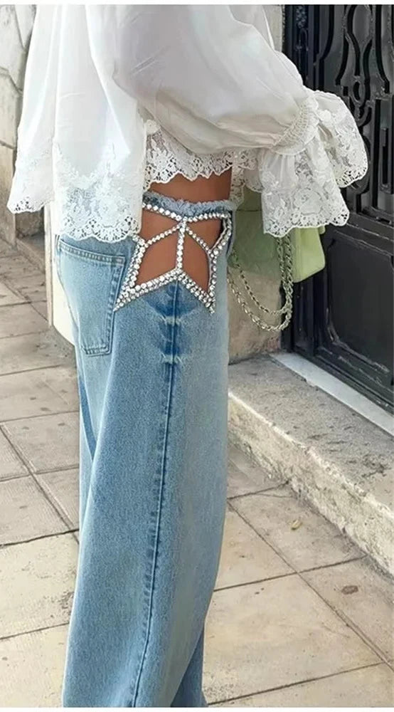 Star Denim Pants
