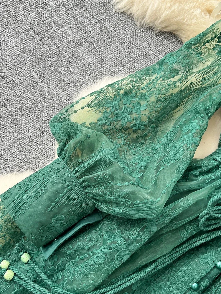 French  Embroidery Dress