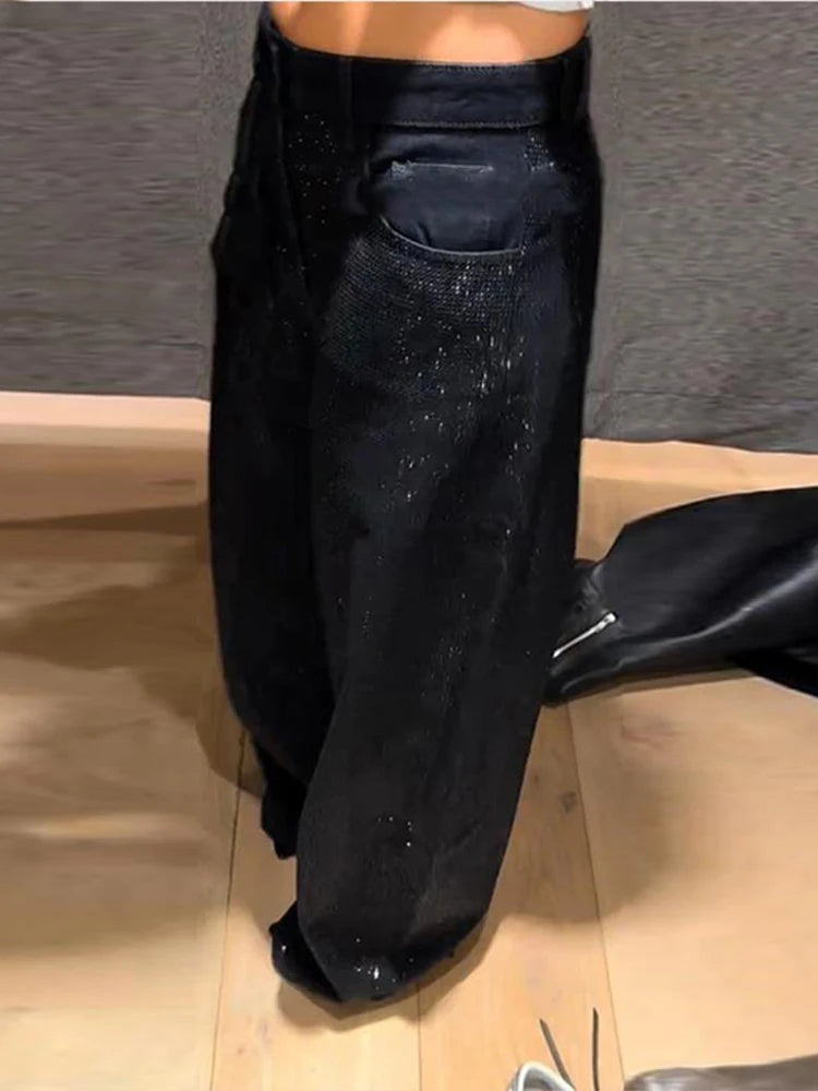 Shiny Rhinestone  Jeans