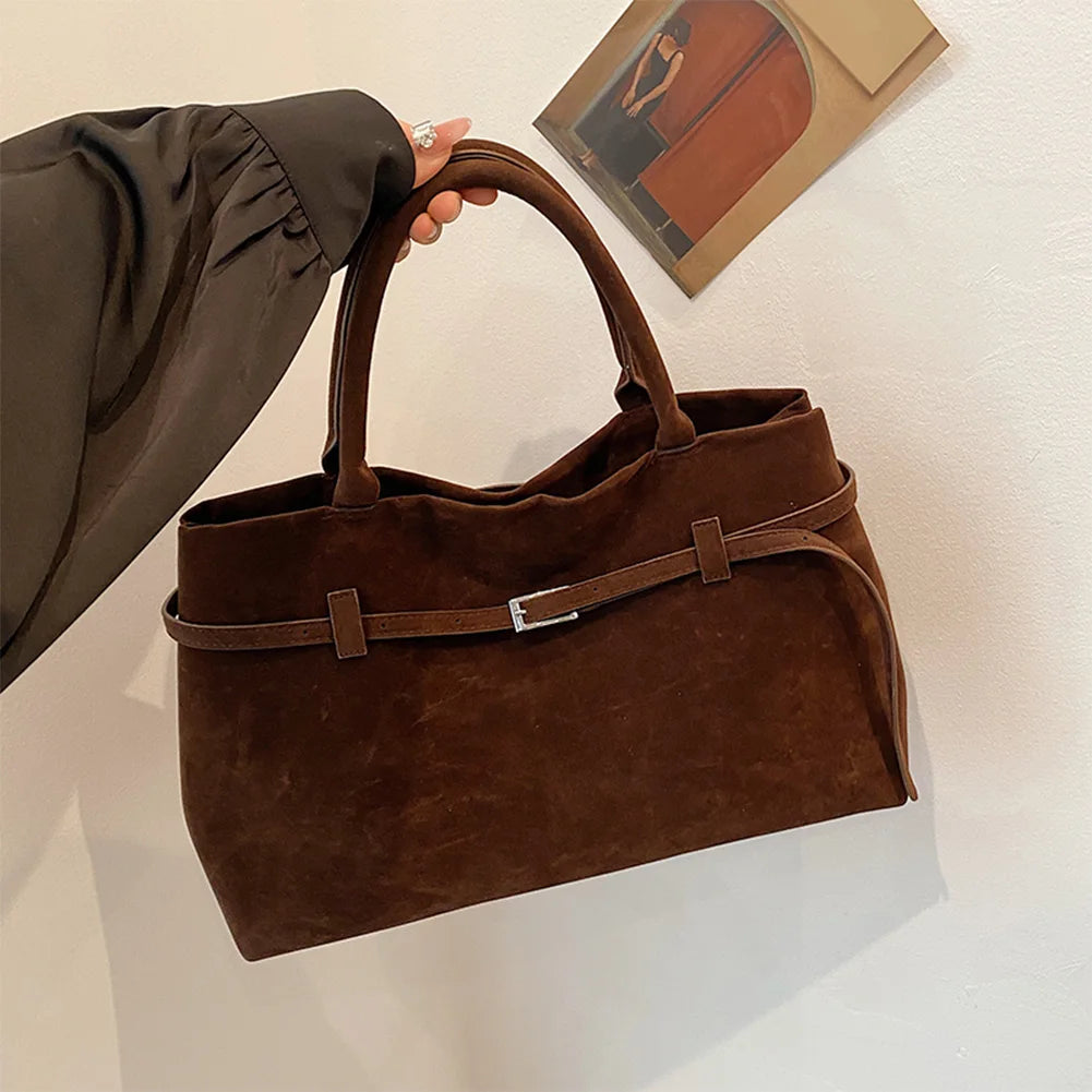 Suede Handbag
