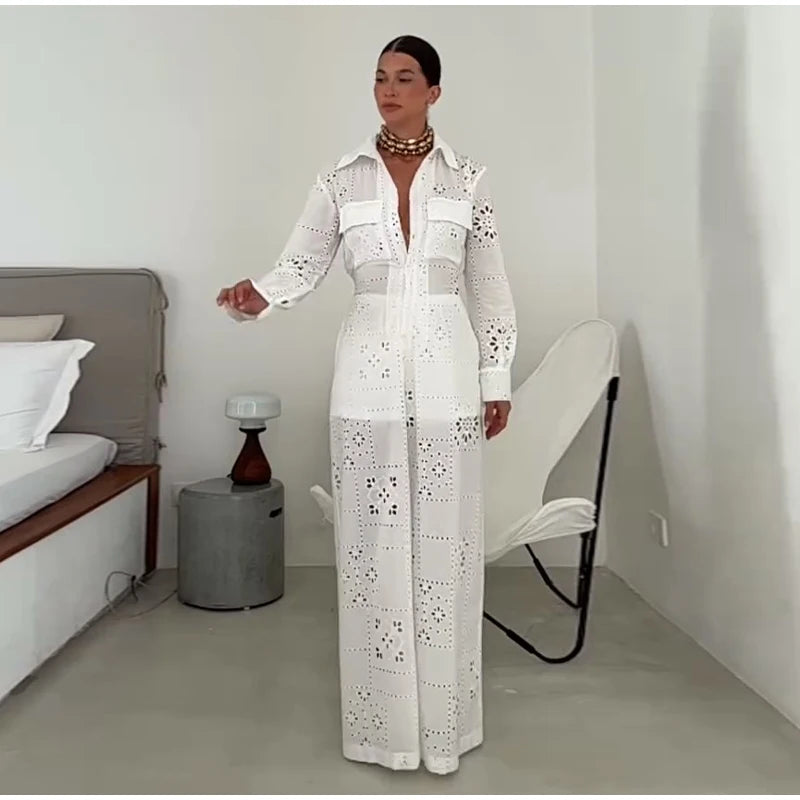 Eyelet  Jumpsuit