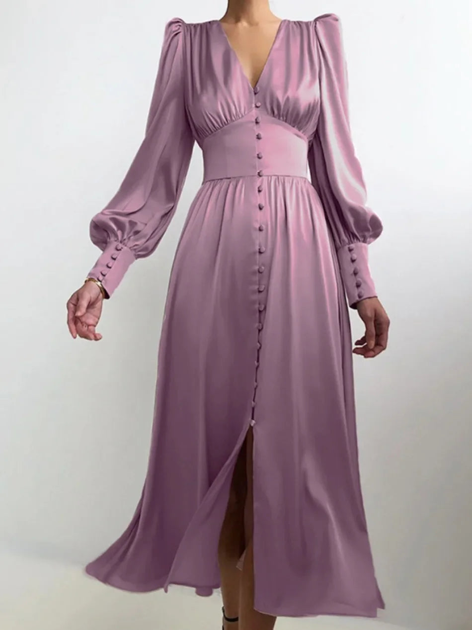 Khalesia Single Breasted  Dress
